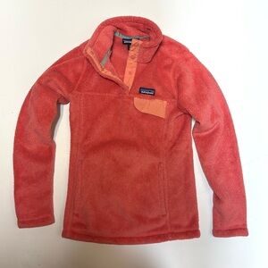 Patagonia Vibrant Coral Fleece Jacket